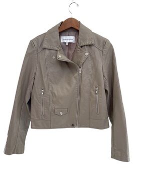 Cupcakes and Cashmere Women's Chandler Bone Leather Like Jacket